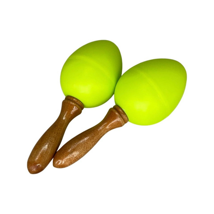 EGG-MA S/GR 2 Pc Egg Maracas Green