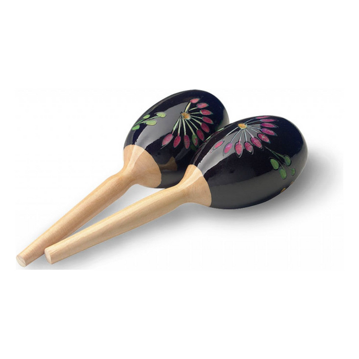 MRW-19 Wood Maracas Oval Black