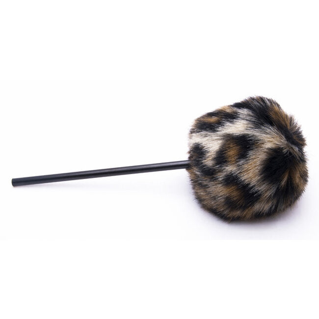 Danmar Furry Kick Beater Tan Cheetah Black Shaft