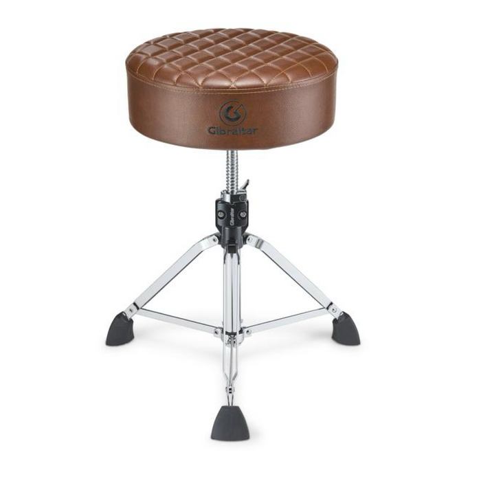 Gibraltar 15“ Stitched Round Throne - Chestnut Brown