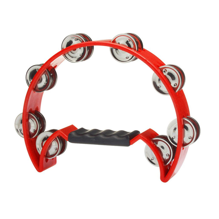 Stagg Double Jingle Double Row Tambourine RED