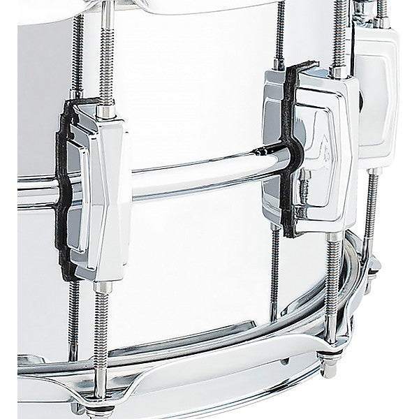 Ludwig Supraphonic Snare Drum 6.5 x 14 Chrome Over Brass Blue / Olive Badge
