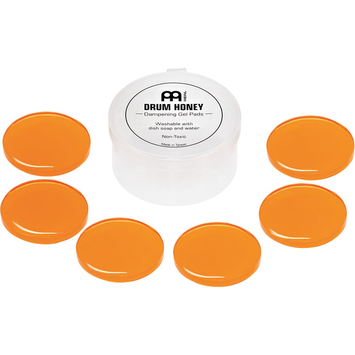 Meinl Drum Honey Amber Damper Pads 6pk Tone Control