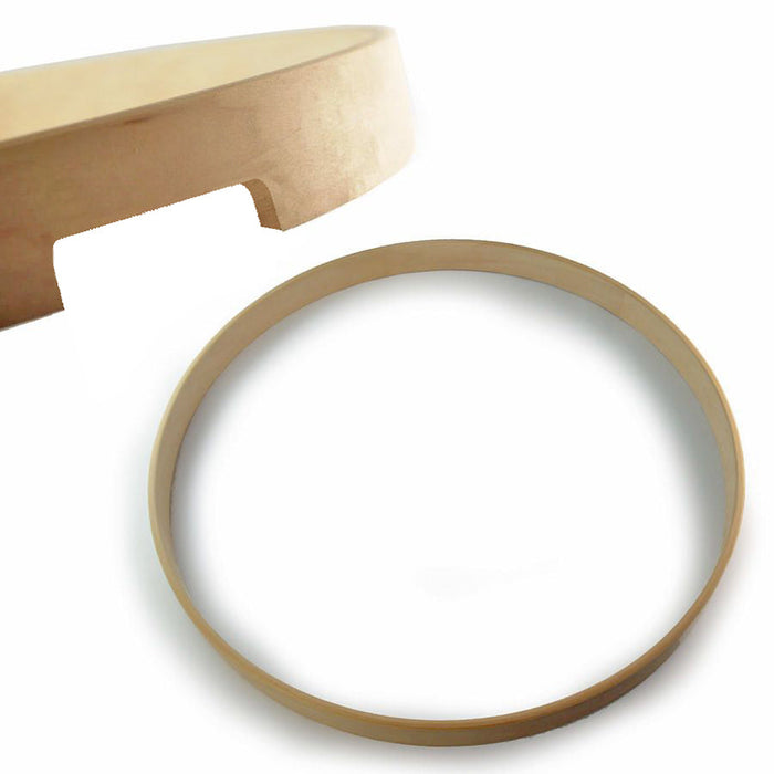14" Raw Maple Hoop Snare Side