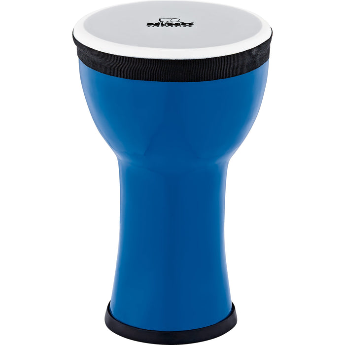 Nino Percussion NINO-EMDJ-BB Elements Mini Synthetic Djembe, Blue Berry
