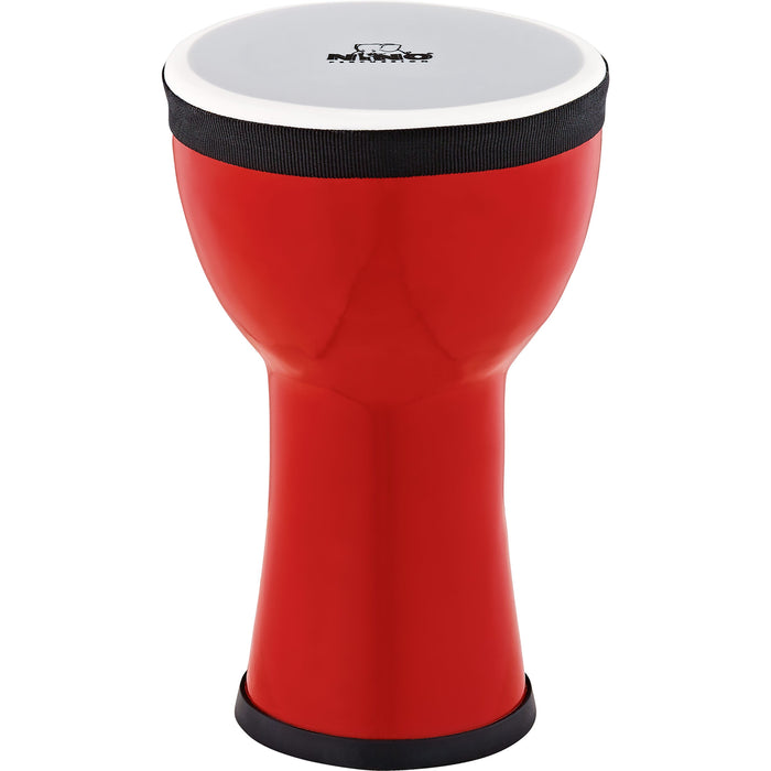 Nino Percussion NINO-EMDJ-FE Elements Mini Synthetic Djembe, Fire Engine