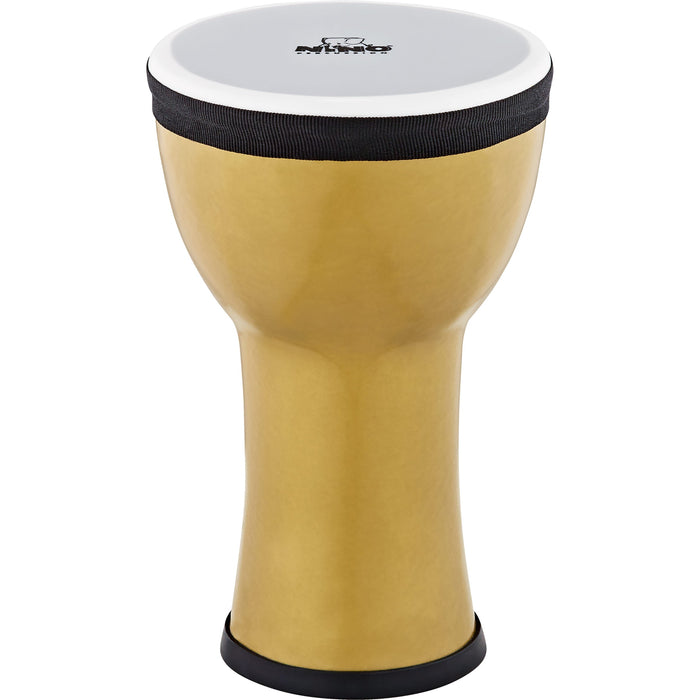 Nino Percussion NINO-EMDJ-GM Elements Mini Synthetic Djembe, Gold Metallic