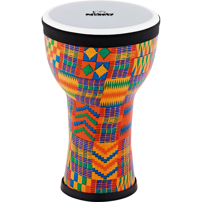 Nino Percussion NINO-EMDJ-KQ Elements Mini Synthetic Djembe, Kenyan Quilt