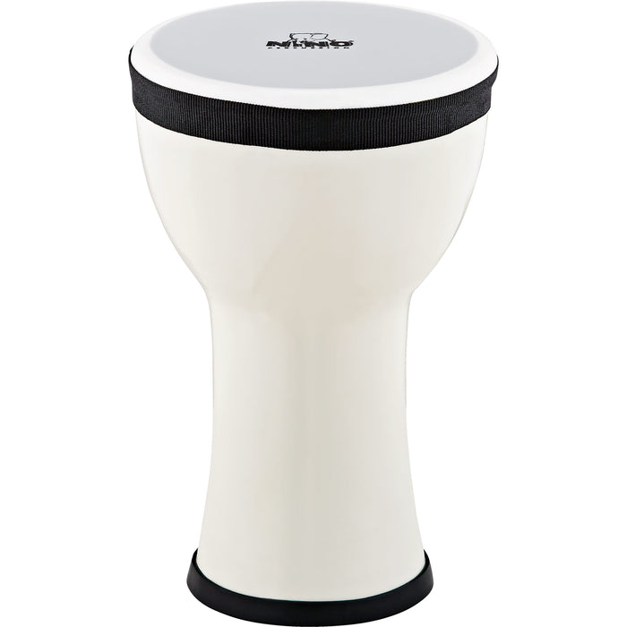 Nino Percussion NINO-EMDJ-SN Elements Mini Synthetic Djembe, Snow