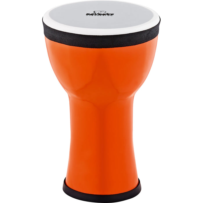 Nino Percussion NINO-EMDJ-T Elements Mini Synthetic Djembe, Tangerine