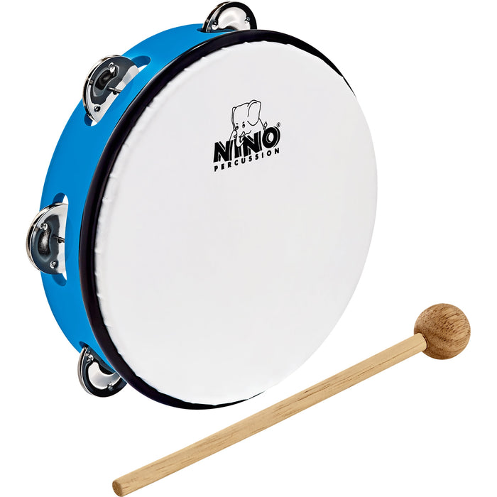 Meinl NINO ABS 8" Jingle Drum, Sky-Blue