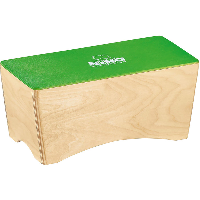 NINO Bongo Cajon 12" x 5 1/2" x 5" Birch, Green