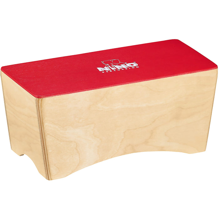 NINO Bongo Cajon 12" x 5 1/2" x 5" Birch, Red