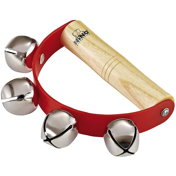 Meinl NINO そりベル 木製エルゴグリップ＆ベル4個付き レッド