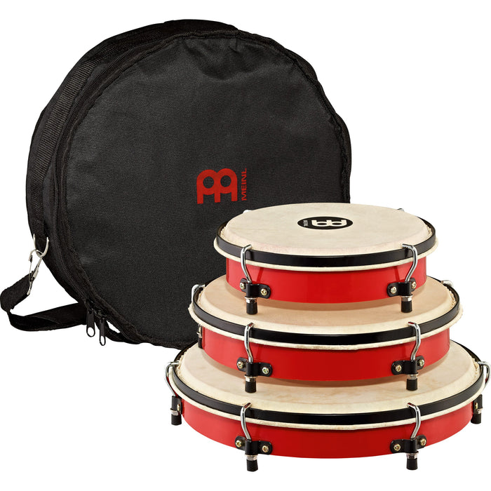 Meinl Plenera Set of 8" 10" 12" ABS Shell Skin Heads & Nylon Bag