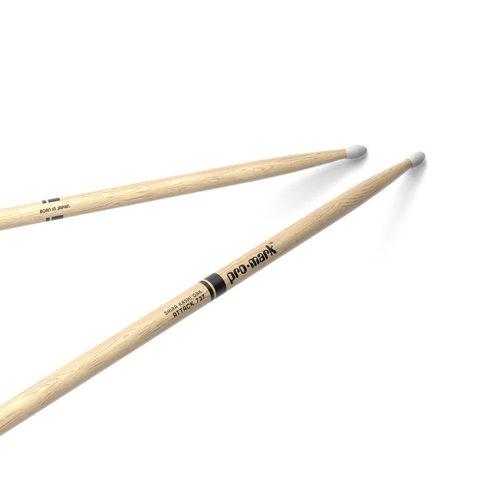 ProMark Classic Attack 727 Shira Kashi Oak Drumstick, Oval Nylon Tip