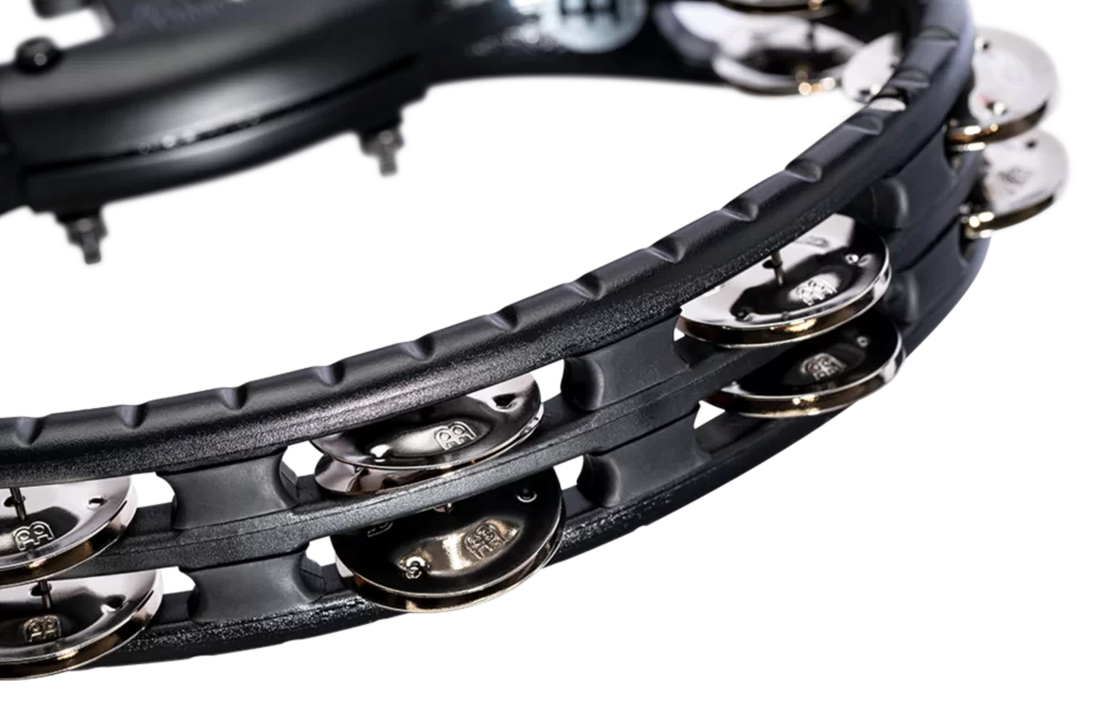 Meinl TMT2BK Mountable ABS Tambourine - Nickel Plated Steel Jingles