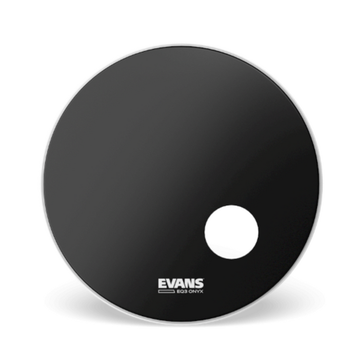 Evans 22" Onyx Resonant Satin Black w/ 5" Port Hole