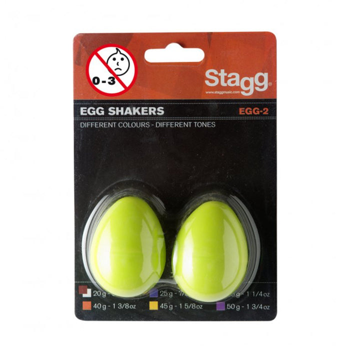 EGG-2 GR Egg Shakers 2 pc Green