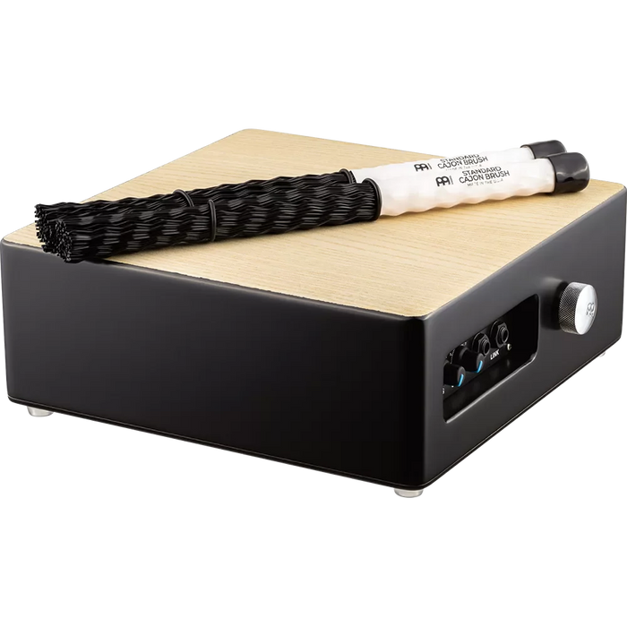 MEINL PERCUSSN TMPPCS Pro Pickup Cajon Snare w/ Cajon Brush Pair