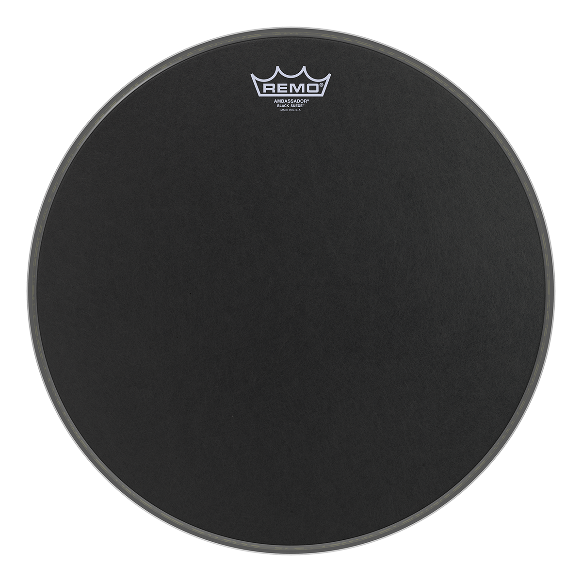 レモ アンバサダー ドラムヘッド - ブラックスエード 10 インチ — Drum