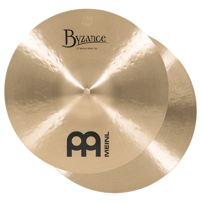 Meinl Byzance Brilliant 13" Medium Hihat pair - B13MH-B
