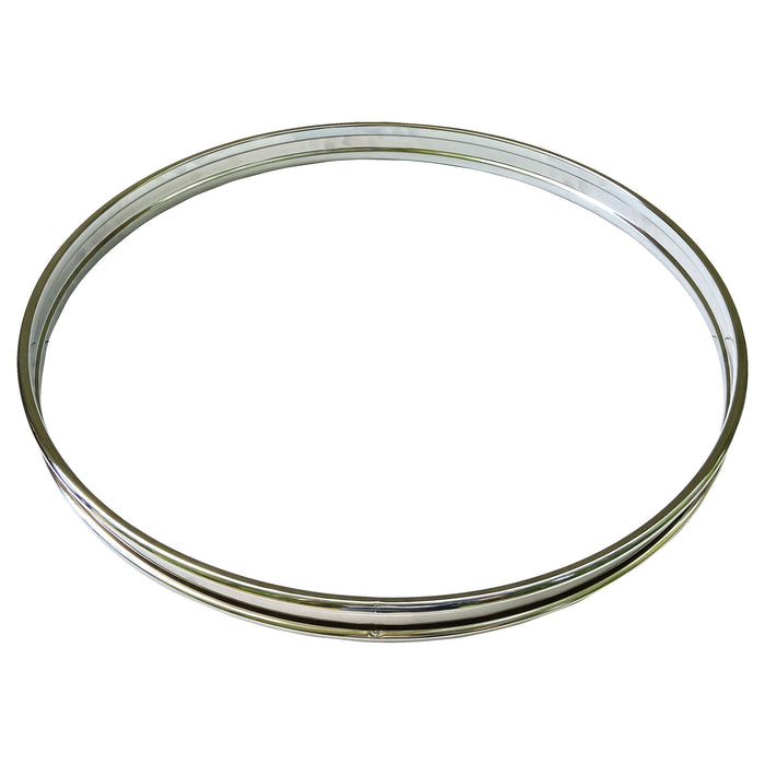 16" Metal Bass Drum Hoops - Chrome Plated