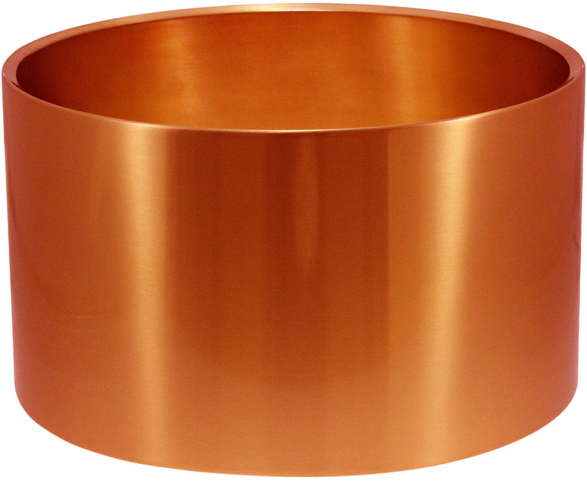 8" x 14" Lacquered Polished Copper Snare Drum Shell