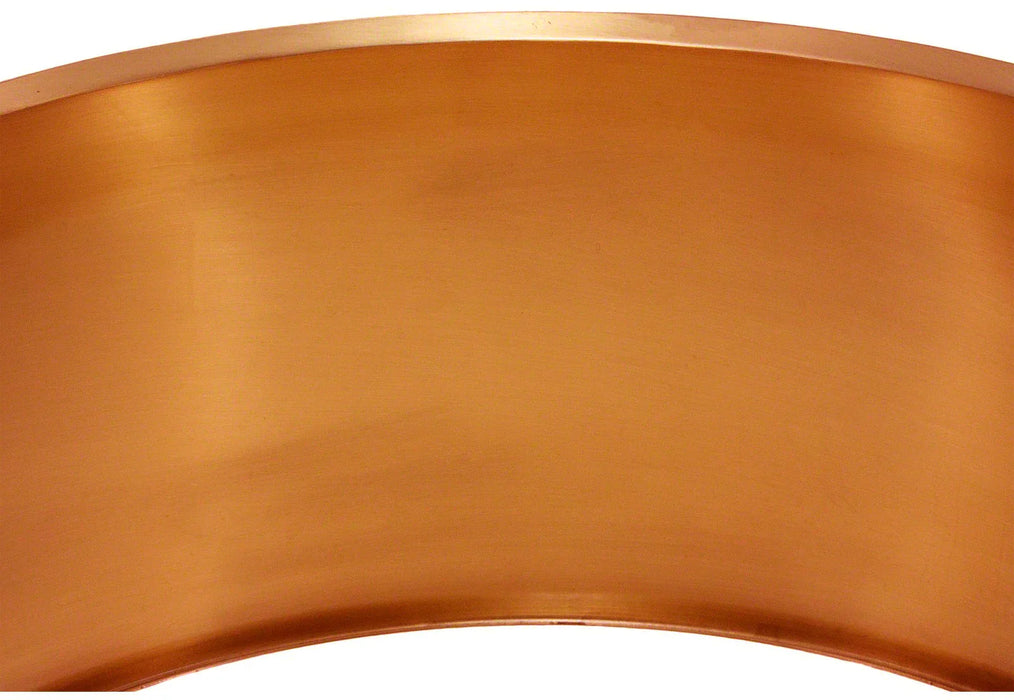 6.5" x 14" Polished Raw Copper Snare Drum Shell Flat Wall