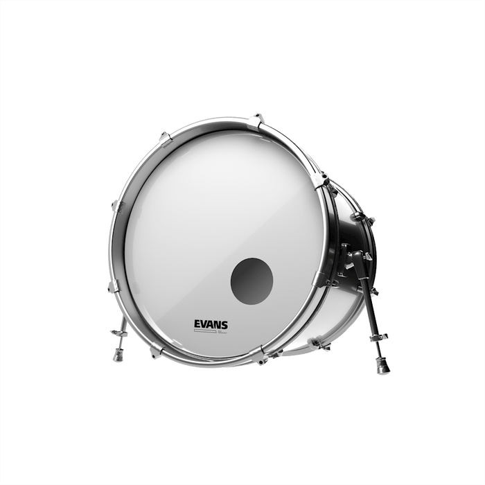 Evans 26" EQ3 Resonant Smooth White w/ 5" Hole