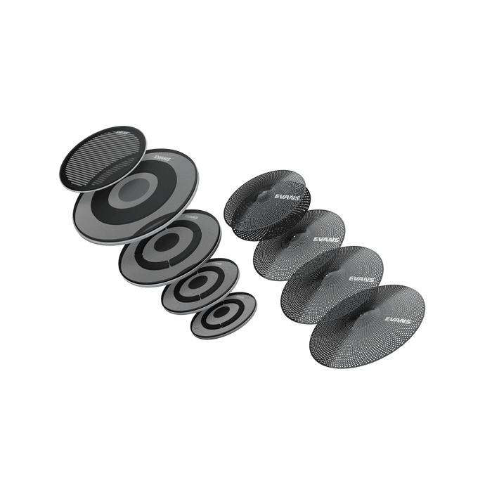 EVANS dB One Drum Head Rock + 14" 22" and dB One Cymbals Pack