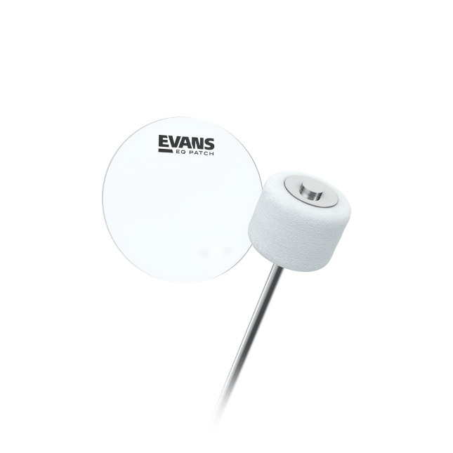 Evans EQ Single Pedal Patch - Clear Plastic