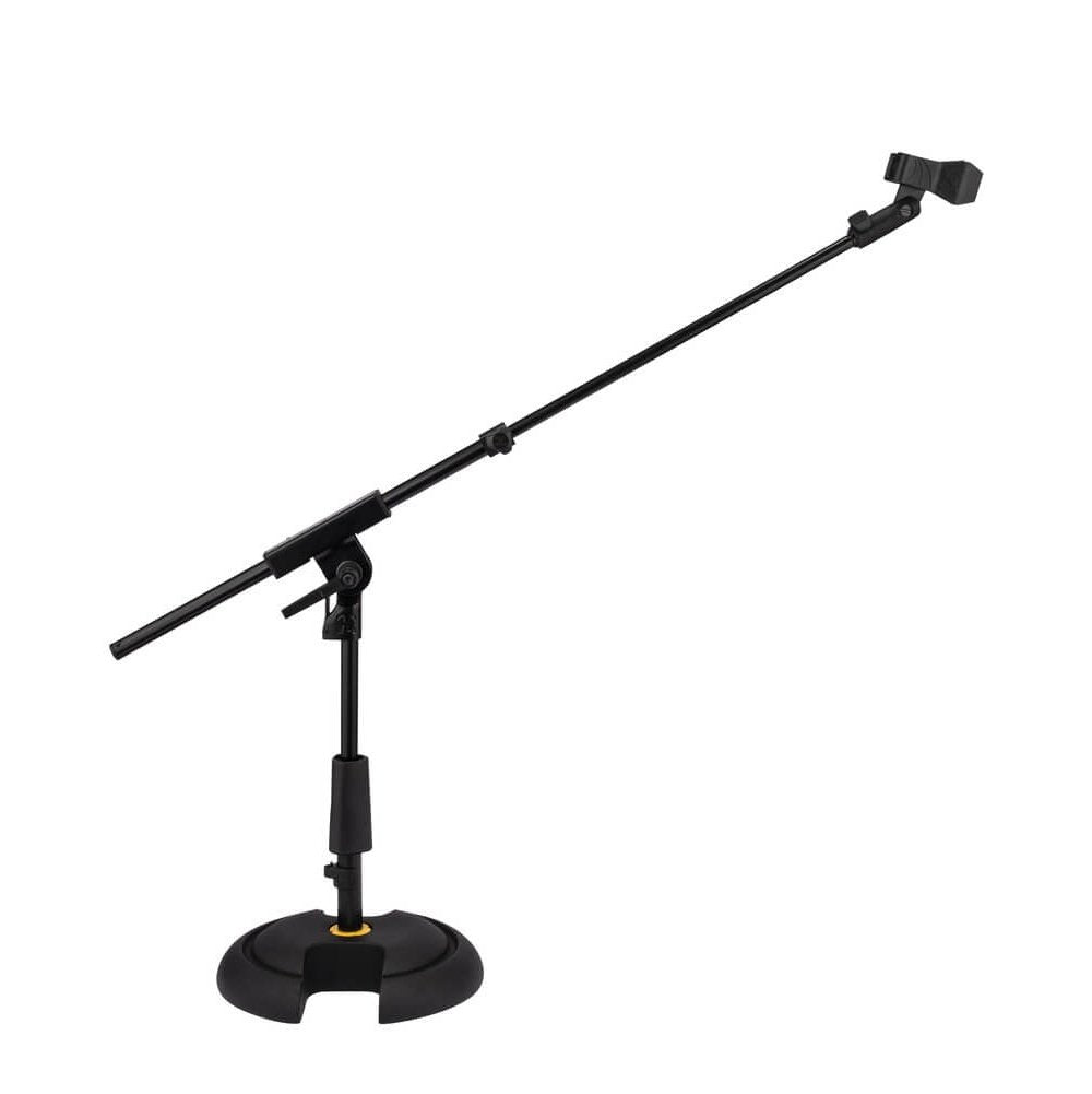 Hercules Low Profile Round Base Microphone Stand w/EZ Microphone Clip ...
