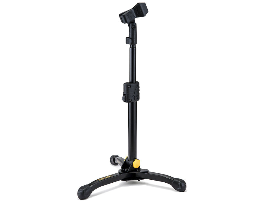 Soporte de micrófono transformador de perfil bajo Hercules con clip EZ MS300B