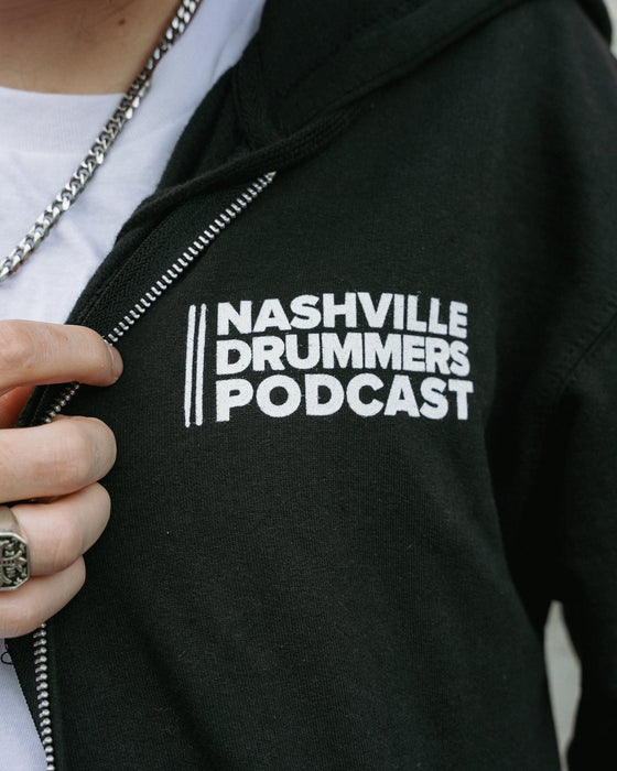 NPD Logo Full-Zip Hoodie Sweatshirt - Black