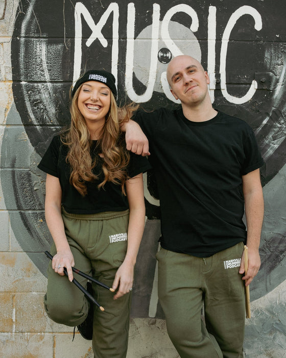 Nashville Drummer's Podcast Logo Sweatpants