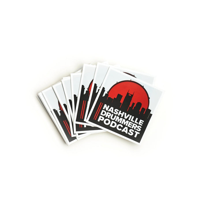 Nashville Drummer's Podcast Stickers 1 pc