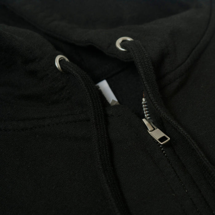 NPD Logo Full-Zip Hoodie Sweatshirt - Black
