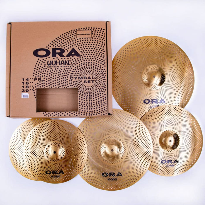Wuhan Ora Low Volume Cymbal Box Set 14/16/18/20