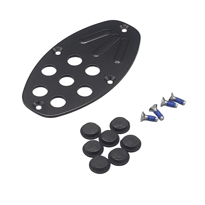 Pearl Traction Plate with Screws for Eliminator Pedals BLACK