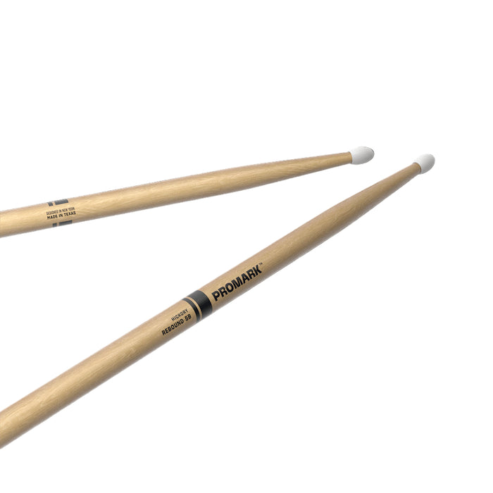 ProMark Rebound 5B Hickory Drumstick, Oval Nylon Tip