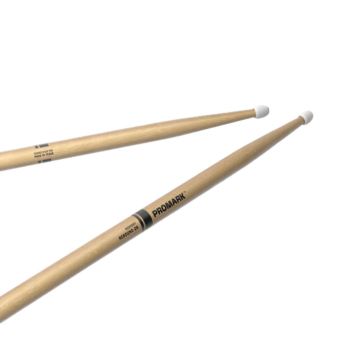 ProMark Rebound 2B Hickory Drumstick, Nylon Oval Tip