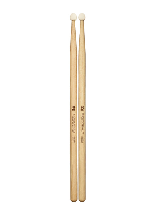 Meinl Felt Tip Percussion Mallet, Drumstick Hickory, Round Felt Tip, Pair - SB116