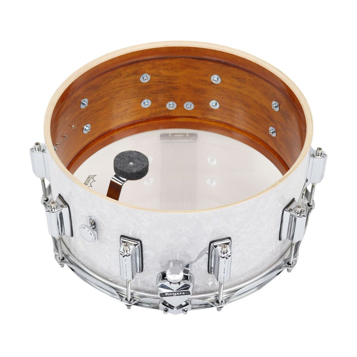 Rogers SuperTen Wood Shell Snare Drum 14x6.5 Black Diamond Pearl