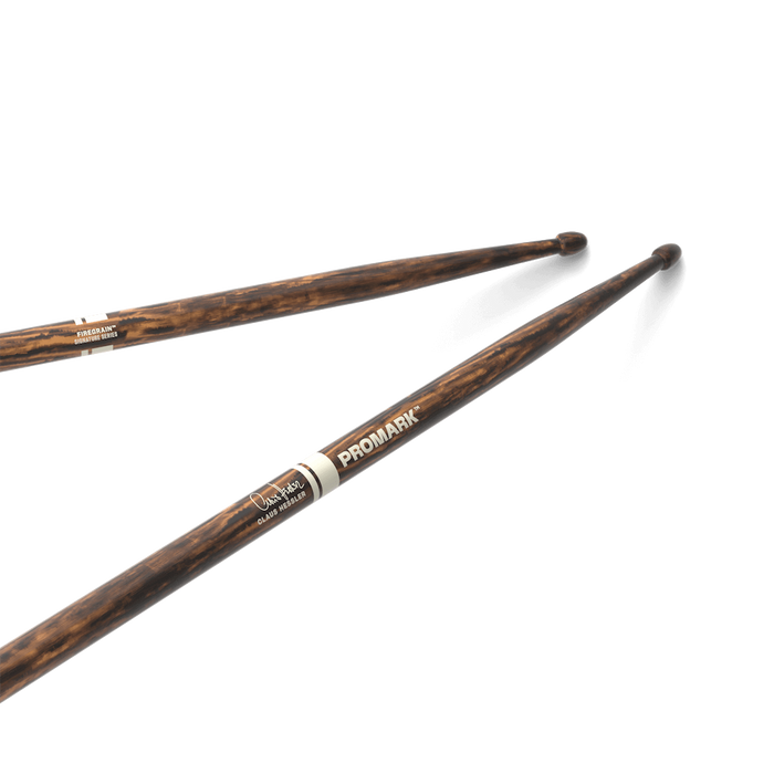 ProMark Claus Hessler ActiveGrip Clear, FireGrain Hickory Drumstick, Wood Tip