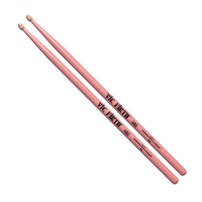Vic Firth 5APW American Classic 5A Drum Sticks with Pink Finish