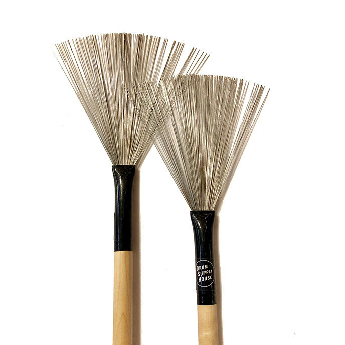 Wire Brushes Retractable / Maple Handle