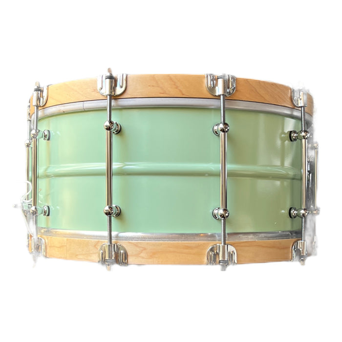 Hello Drum Snare - Powder Mint Aluminum 6.5x14