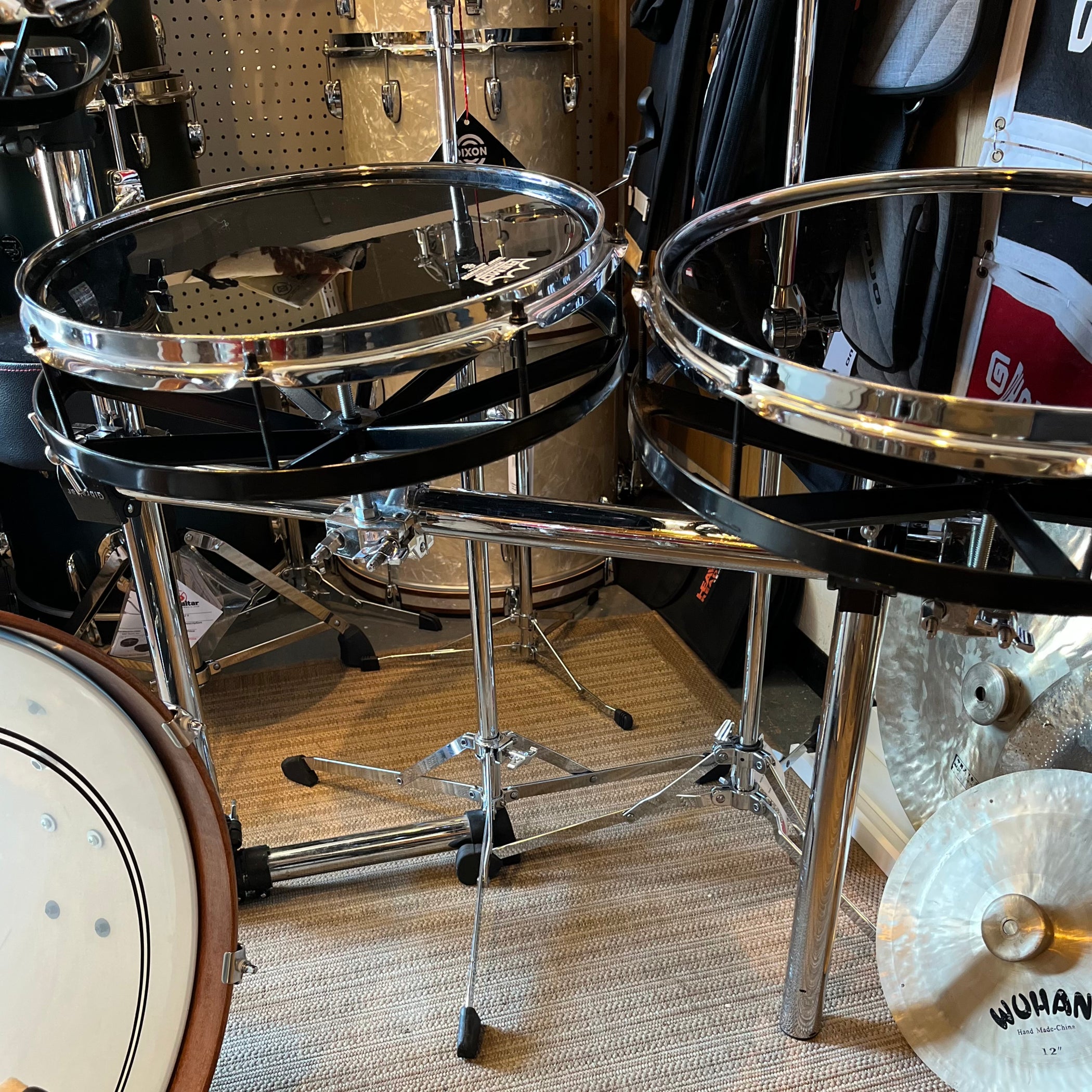 REMO RotoTom kit 8/10/12/16/18 + custom rack — Drum Supply