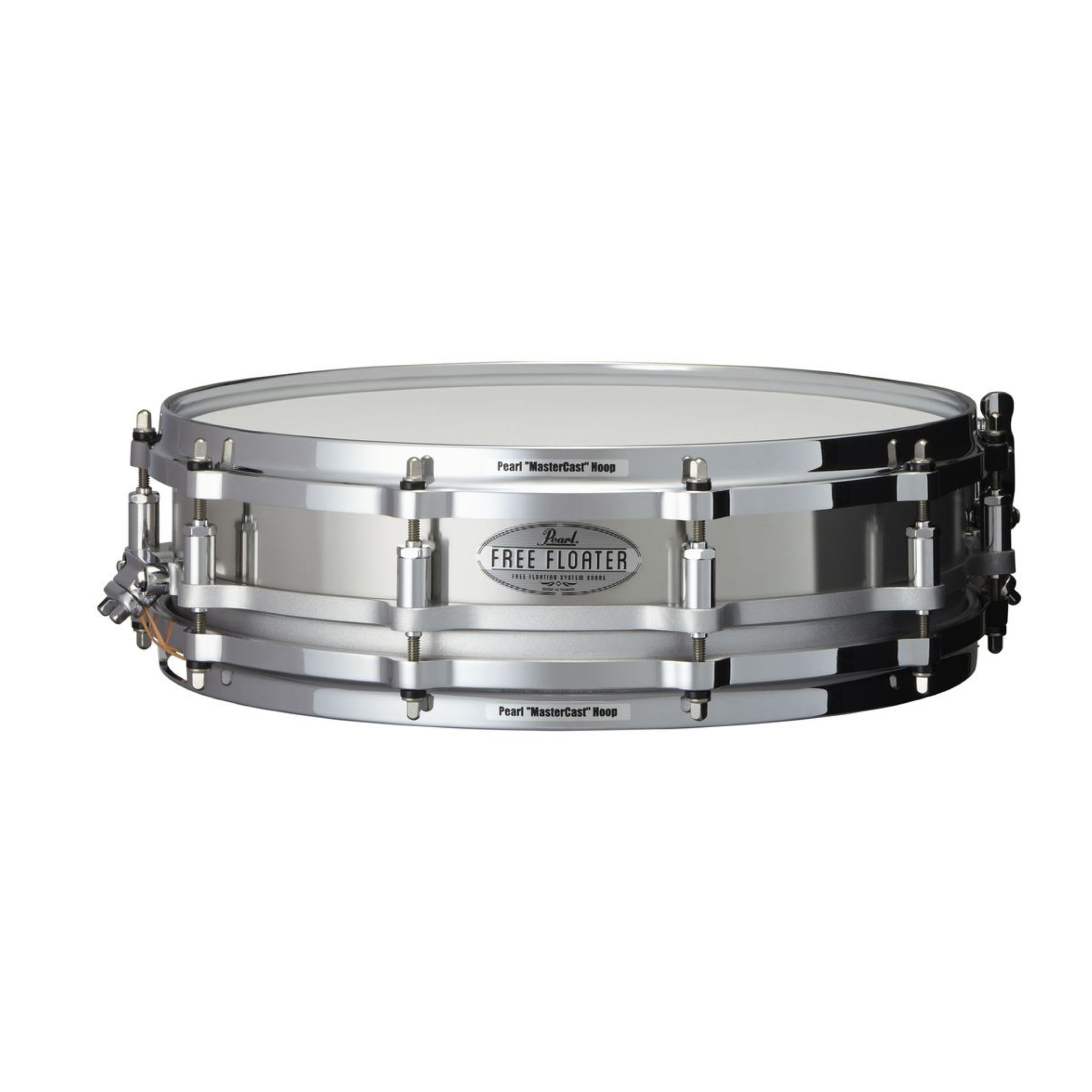 Pearl 3.5 x 14 Chrome over Steel Stainless Steel Free Floater Piccolo —  Drum Supply House